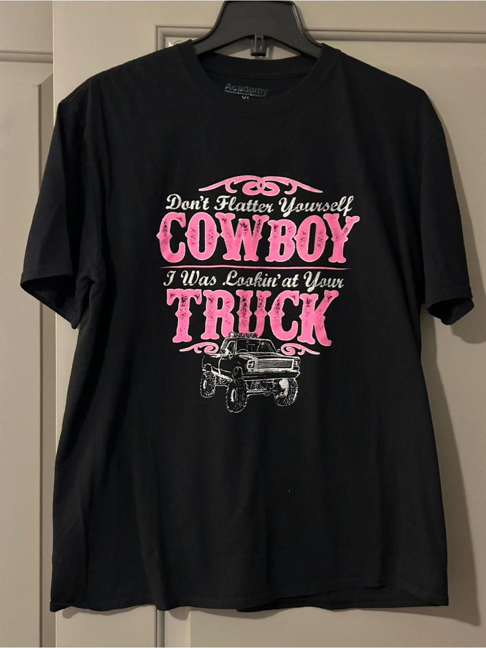 Academy Graphic Tee Sparkling Pink ‘Cowboy Truck’ Design